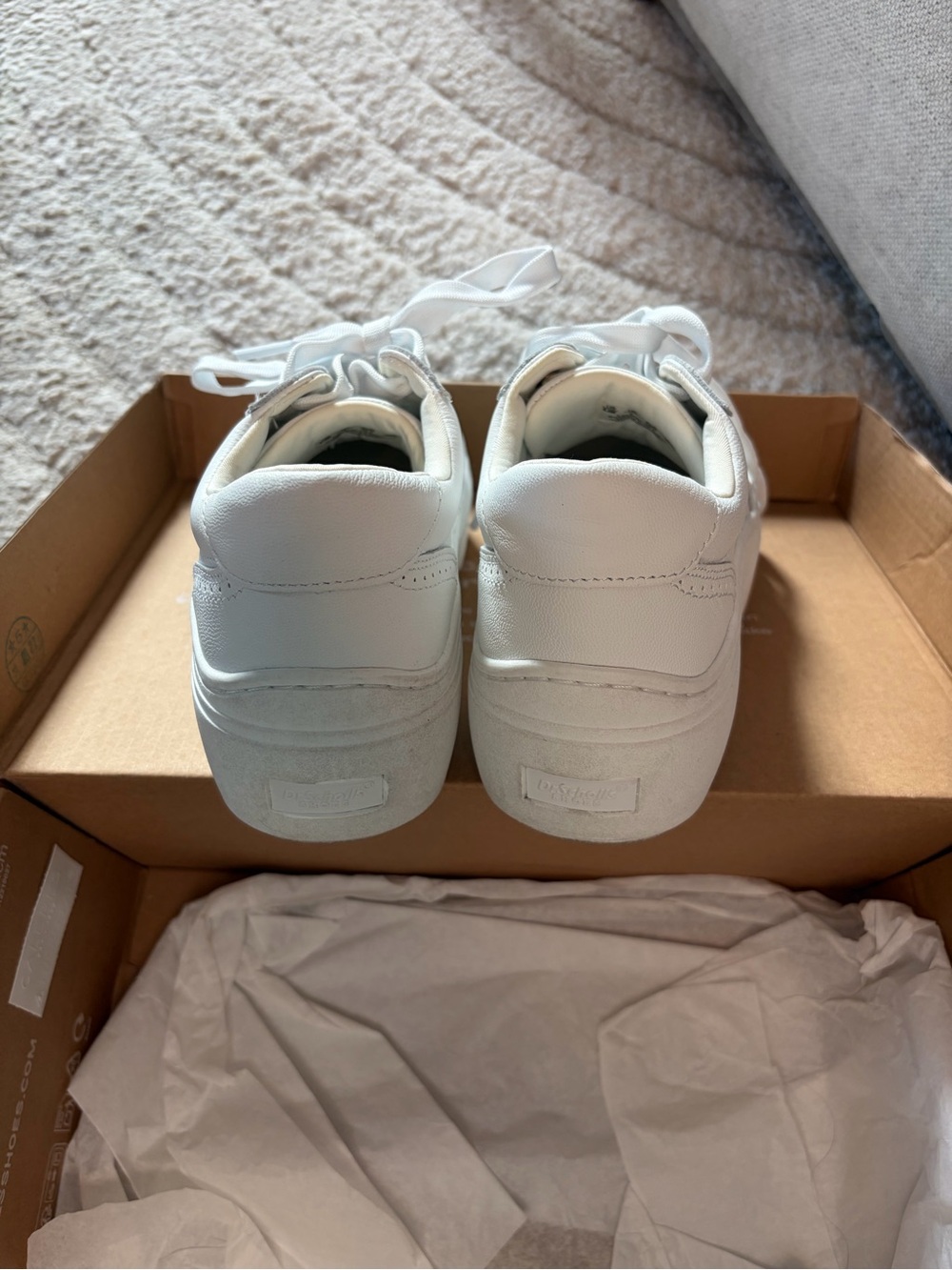 Dr. Scholl’s White Platform Lace-Up Sneakers - Women Like New - Picture 7 of 9